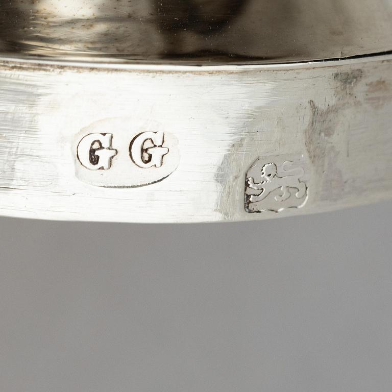 Bordsgarnityr, 3 delar, silver, troligen George Gray, London, England, 1787.