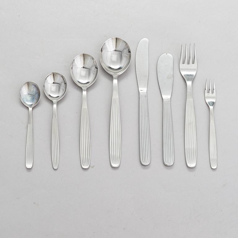Kaj Franck, 23-piece 'Scandia' cutlery in stainless steel for Hackman Sorsakoski.