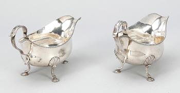 SÅSSNIPOR, ett par, London 1783. Totalvikt 460 gr.