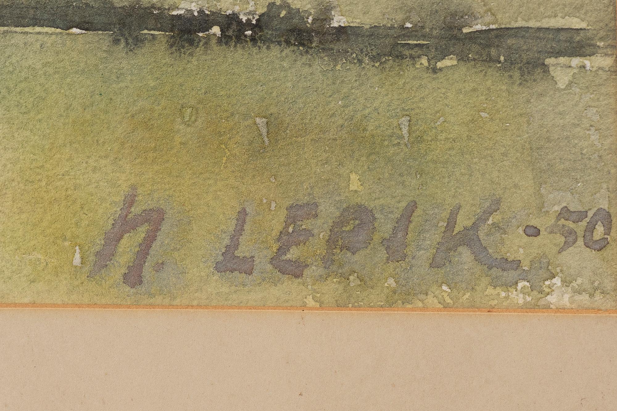 Hugo Lepik, Untitled.