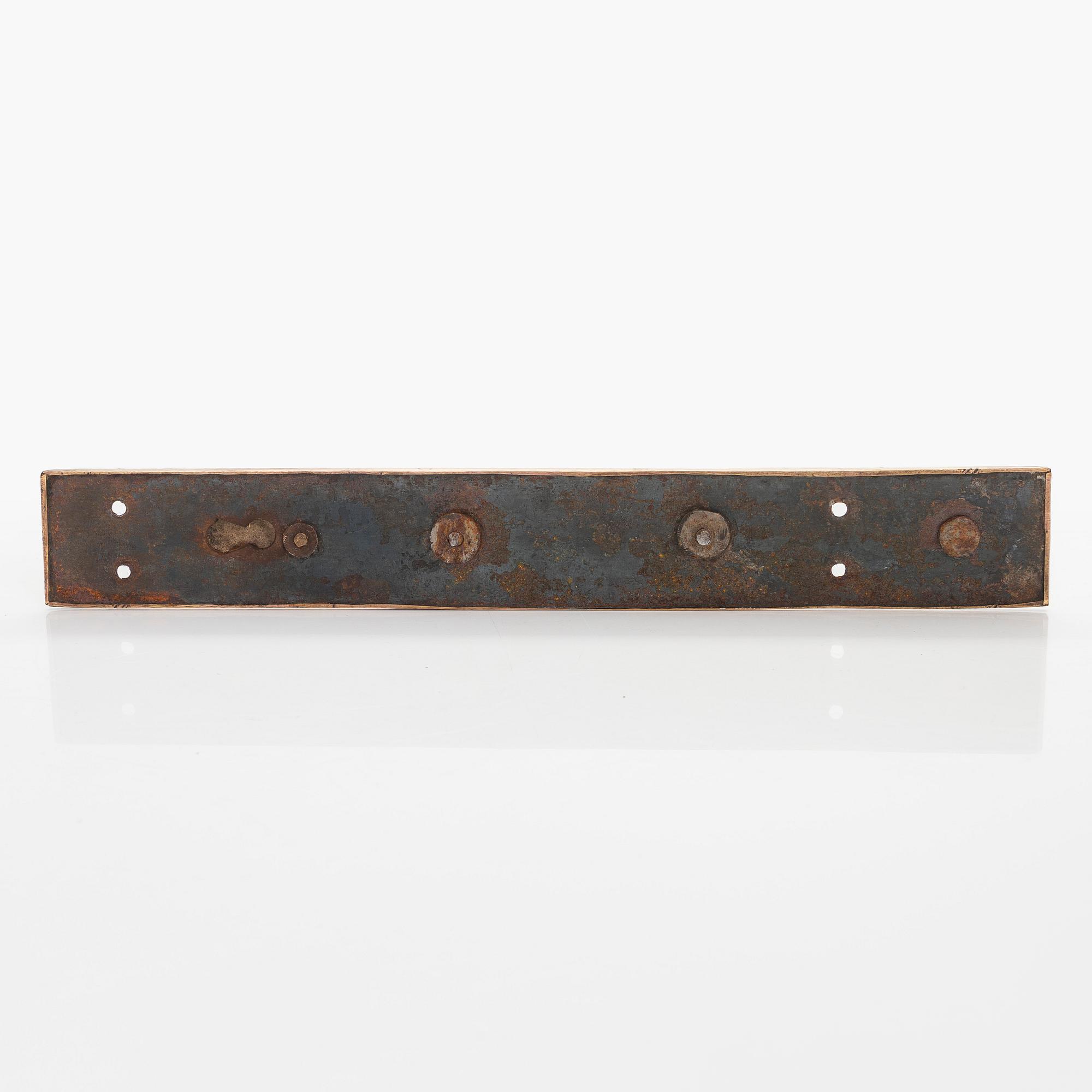 Door handles, 4 pairs, turn of the 20th century.