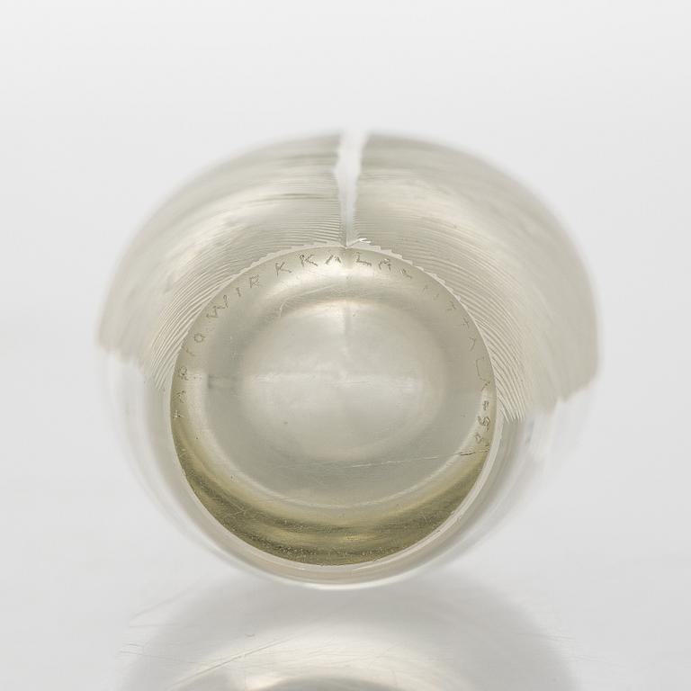 Tapio Wirkkala, A 'Sulka' Glass Vase, signed Tapio Wirkkala iittala -58.