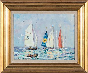 Jaques Bouyssou, oil,on canvas, signed.
