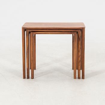 Nesting tables, 3 pieces, 1960s/70s.