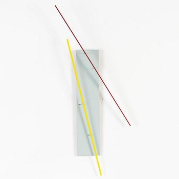 Axel Knipschild, blandteknik/väggobjekt. Signerad och daterad 1976 a tergo.