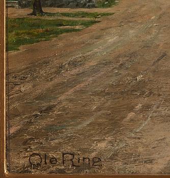 OLE RING,  Oil on canvas, signed.