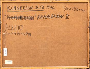 Albert Johansson,  oil on panel signed and dated 1976.