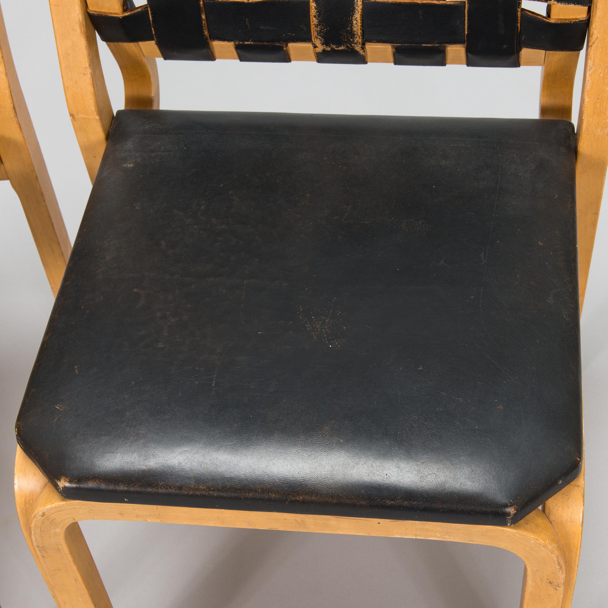 Alvar Aalto, stolar, ett par, modell 612 för Artek 1960/1970-tal.