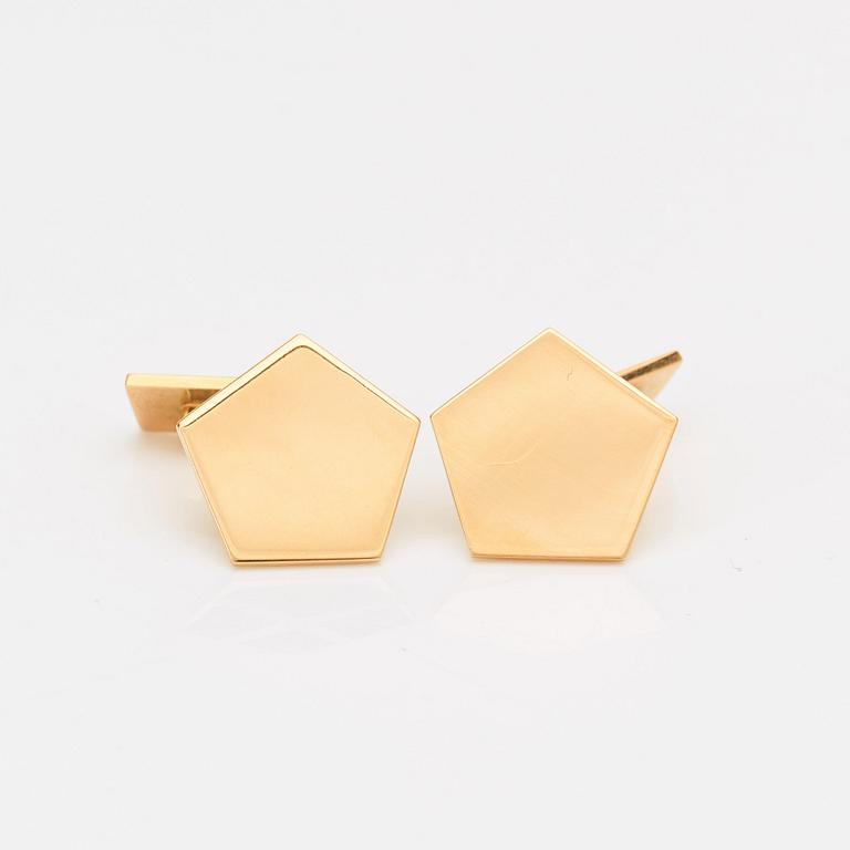 Wiwen Nilsson, a pair of 18K gold cufflinks, Lund, Sweden 1960.