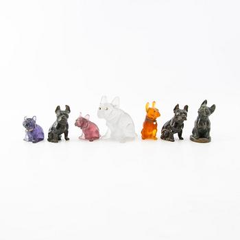 Figures, 7 pcs, 20th century.