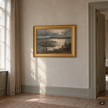 Hans Fredrik Gude. Sandviksfjorden.