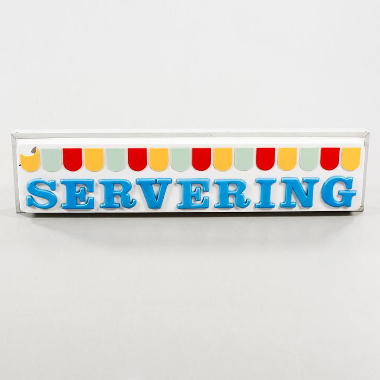 A 20th century sign.