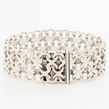 Armband, silver, x-länk.