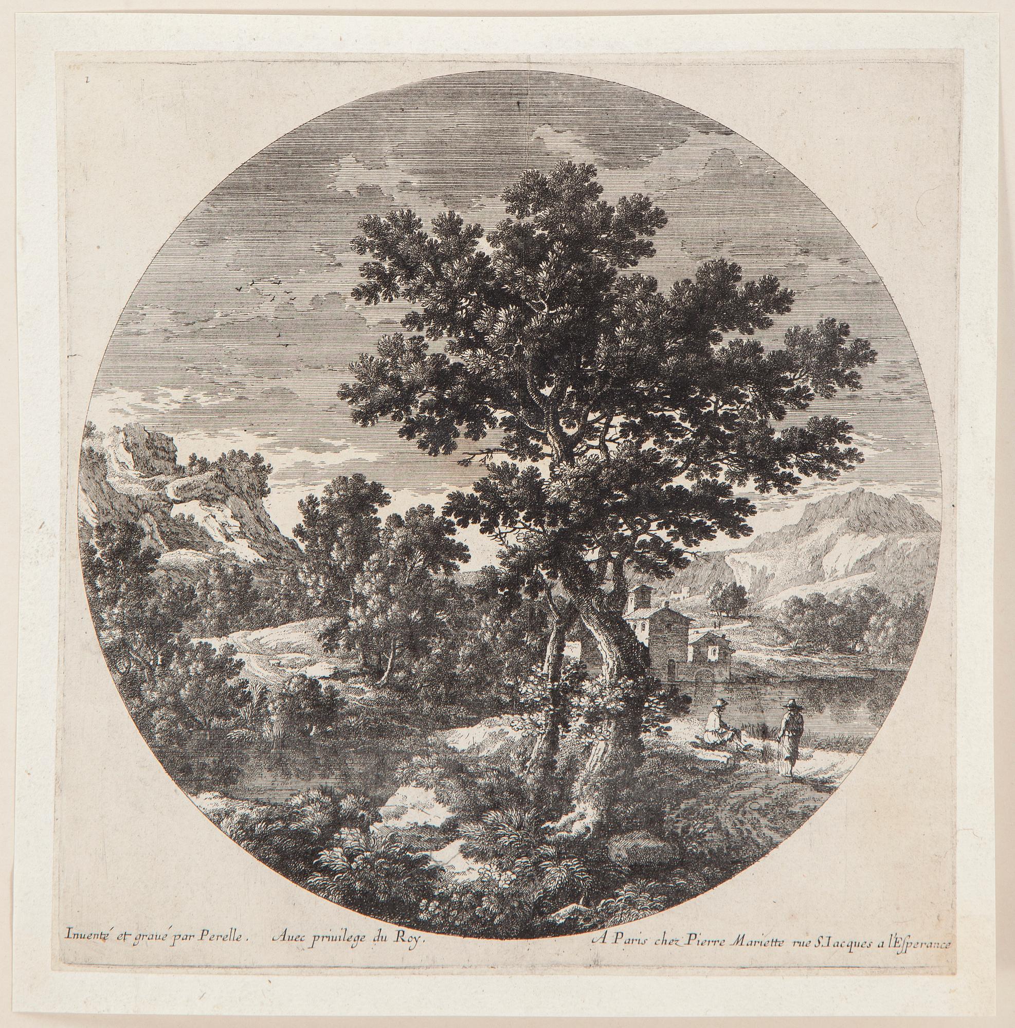 PARTI, grafik, 20 gravyrer, Gabrielle Perelle (1603-1677) och Adam Perelle (1638-1695).