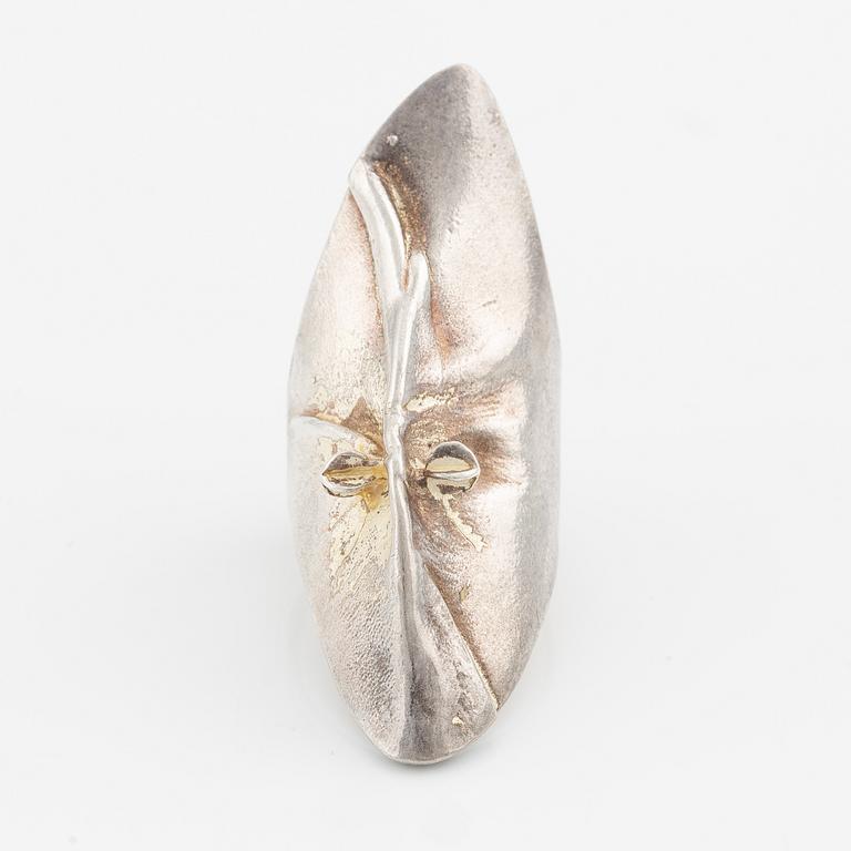 Björn Weckström, ring, "Gondas mask", silver. Lapponia.