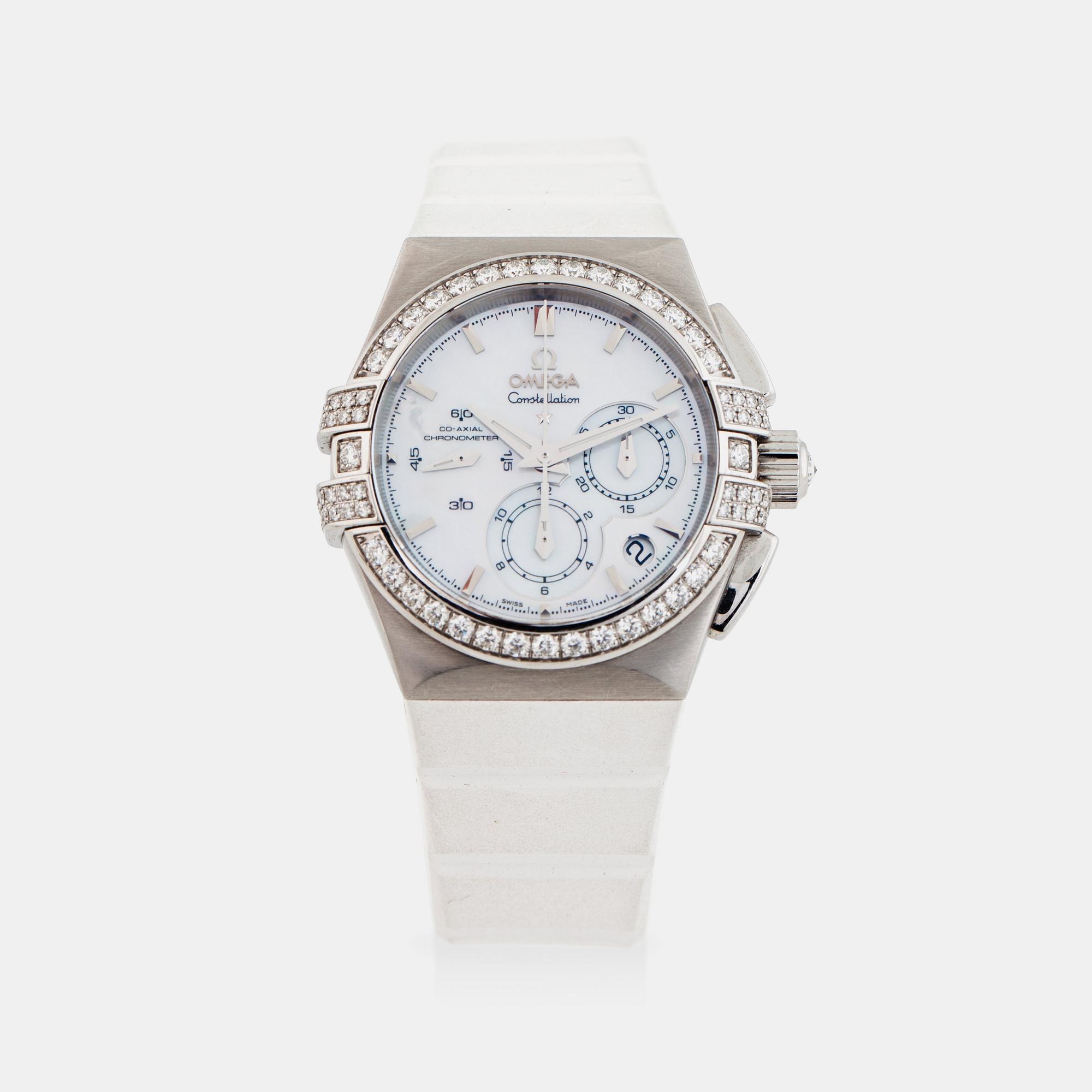 OMEGA, Constellation, Double Eagle, Co-Axial, Chronometer, chronograph, wristwatch, 35 mm,