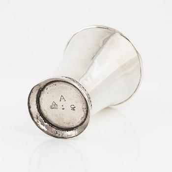 A Swedish Silver Beaker, mark of Arvid Castman, Eksjö 1759.