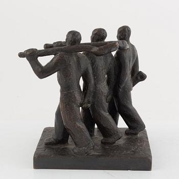 Okänd konstnär, 1900-tal, Tre arbetare.