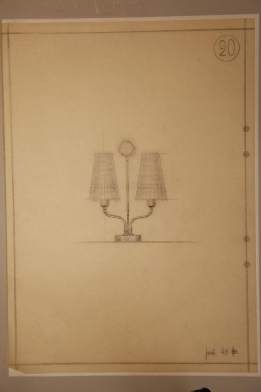Hans Bergström, a table lamp model "20", ateljé Lyktan, Åhus, 1940s-50s.