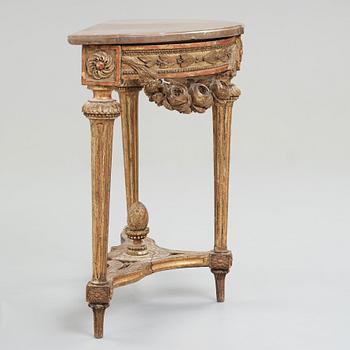 A Gustavian late 18th century console table.