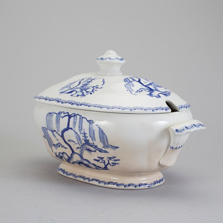 MATSERVISDELAR, 35 delar, flintgods, "India", Wilhelm Kåge, Gustavsberg, 1926-27.