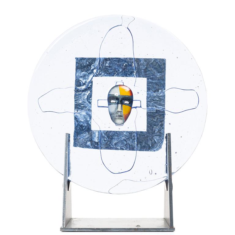 Bertil Vallien, Sculpture, art glass. Kosta Boda, limited edition of 100. Signed and numbered.