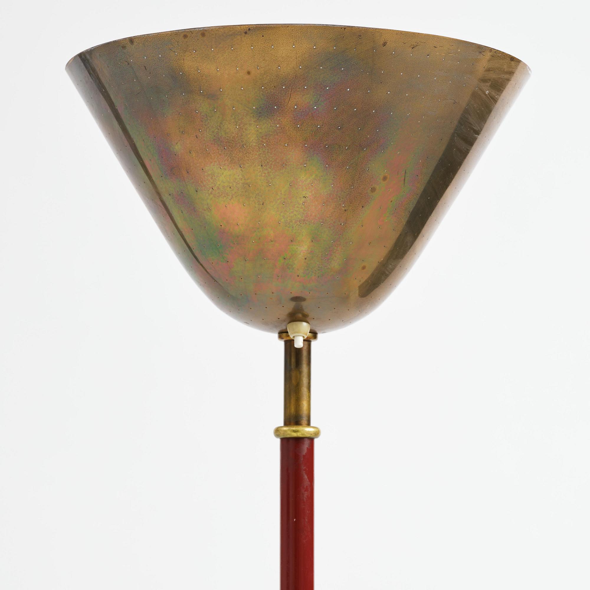 Carl-Axel Acking, a floor lamp model "2646", Bröderna Malmströms Metallvarufabrik, Malmö, 1940-50s.