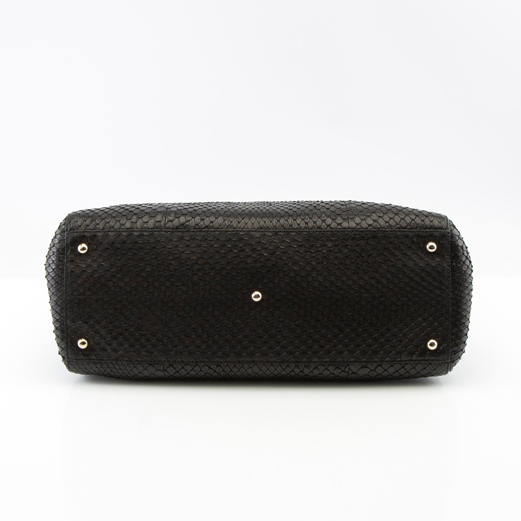 Gucci, bag, "Python Bamboo Shopper Tote".