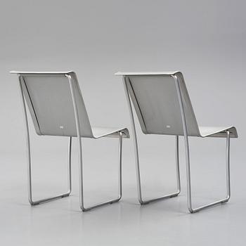 Frank Gehry, a pair of  'Super Light', chairs, first ed. 283-284/500, for Emeco, USA post 2004.