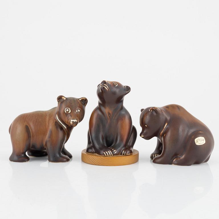Gunnar Nylund, a group of four stoneware figurines, Rörstrand.