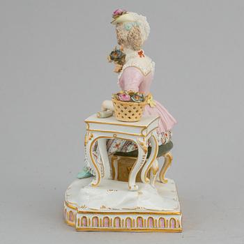 A Meissen porcelain figurine, late 19th century.