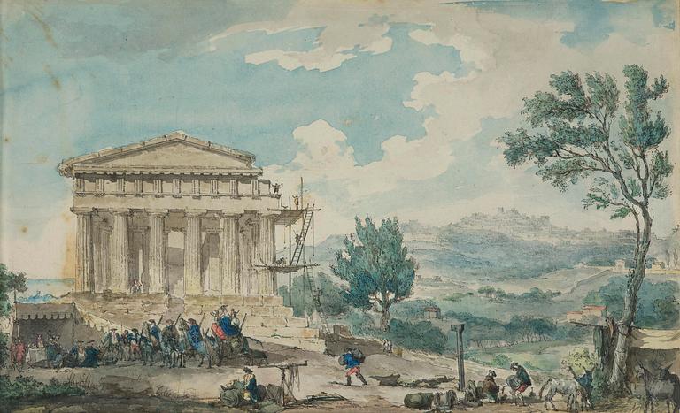 Louis Jean Desprez, ”Le Temple de la Concorde à Agrigente”.