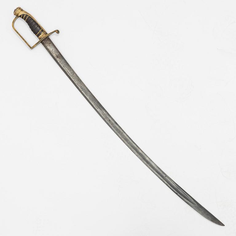 A Danish saber, end of the 18th Century.