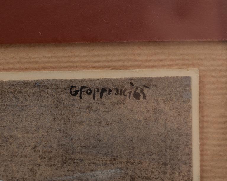 GUSTAVO FOPPIANI, blandteknik, signerad och daterad -65.