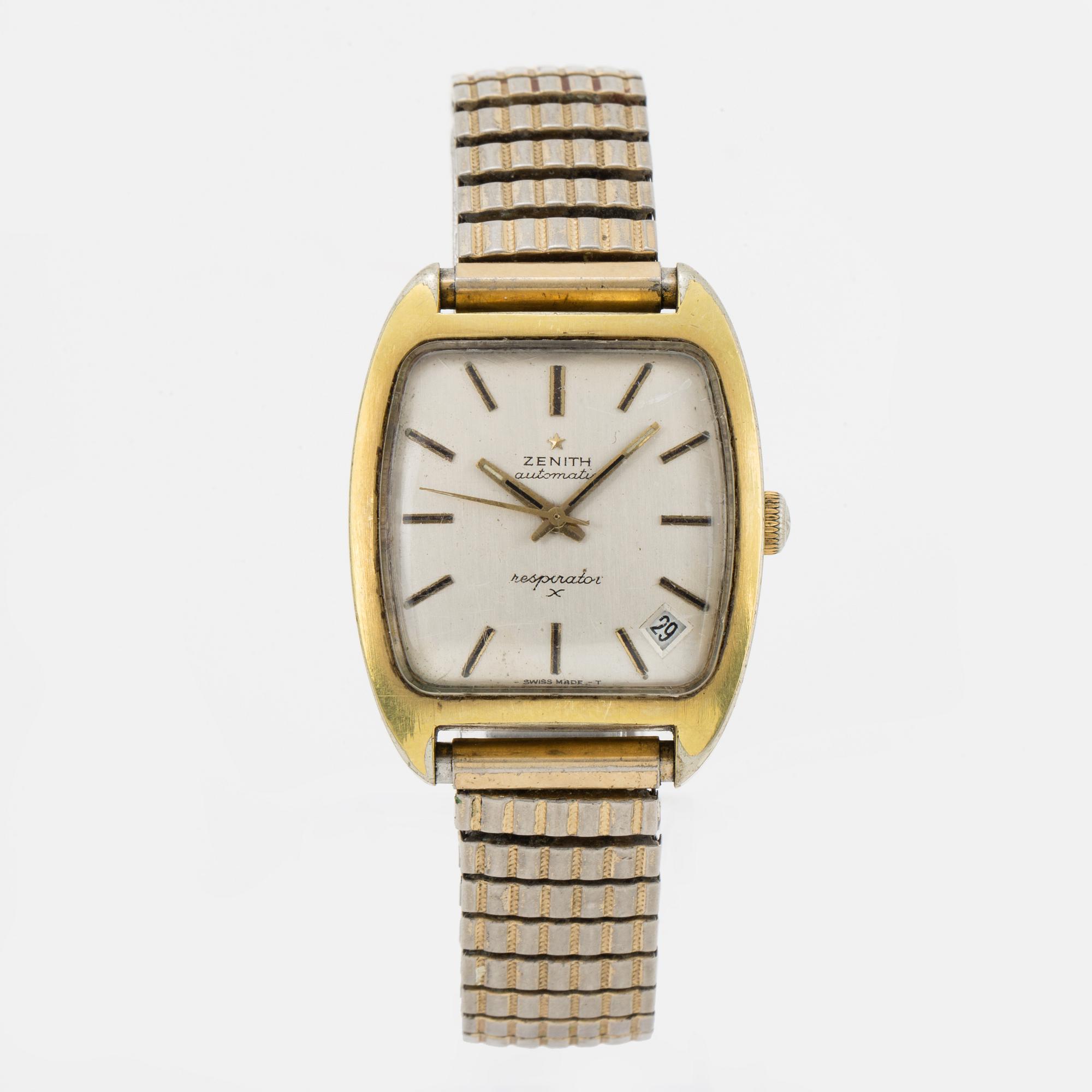 ZENITH Respirator, wristwatch, 31 x40 mm.