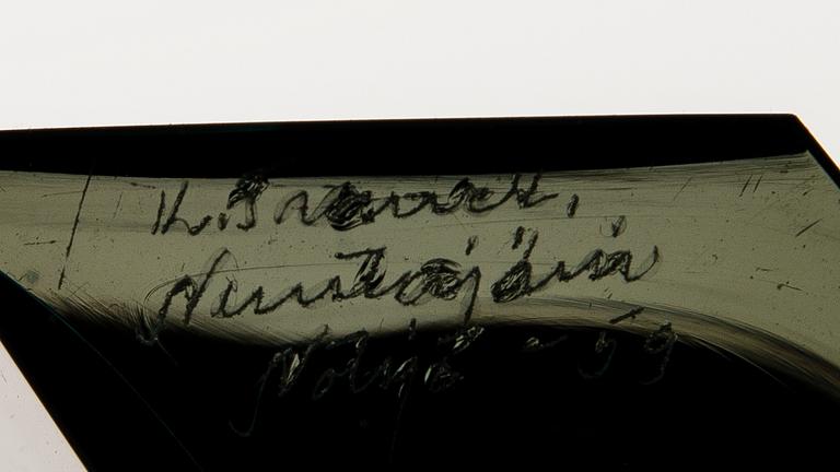 Kaj Franck, A set of six signed 'Prisma' vases.