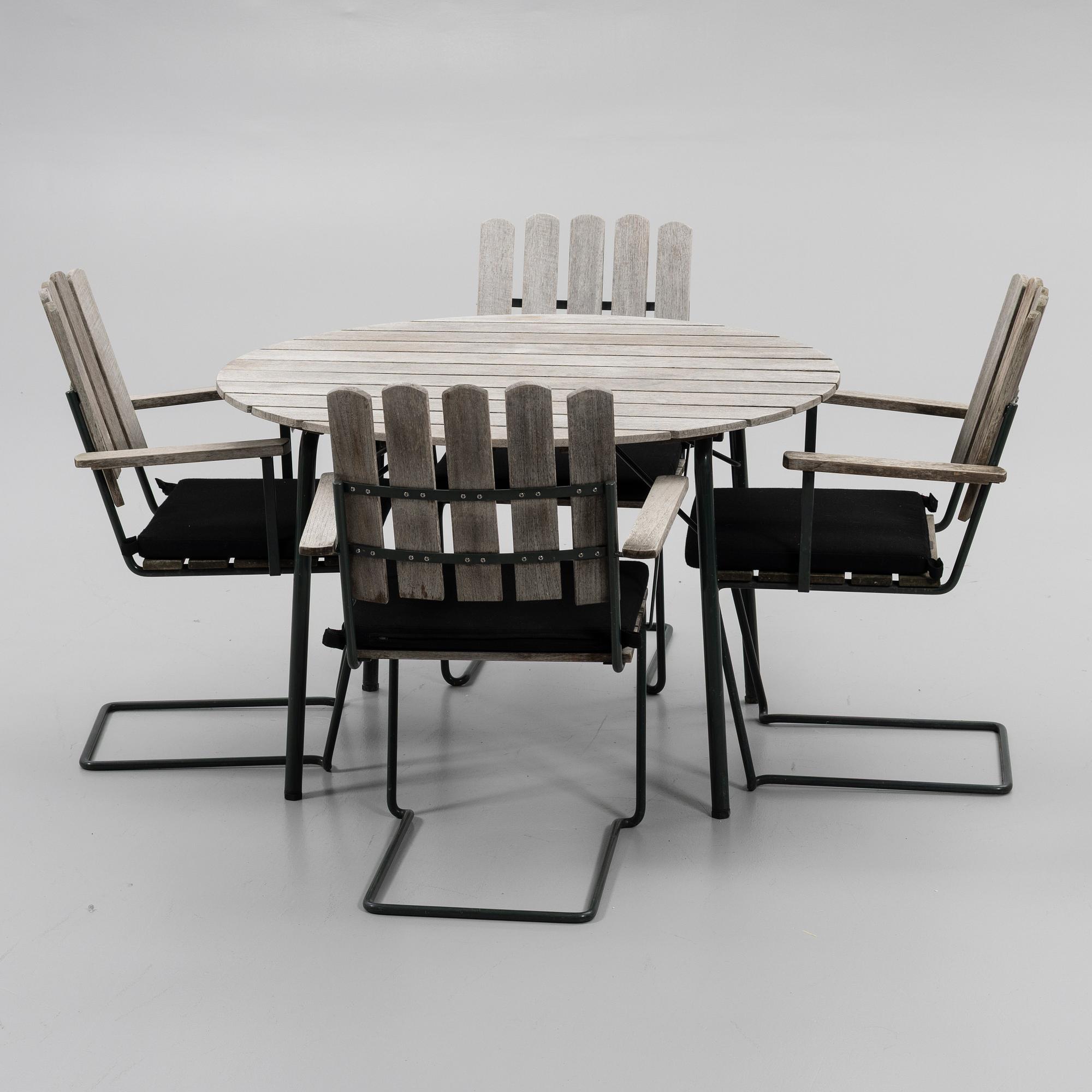 Arthur Lindqvist, Garden group, "A2", 5 pieces, Grythyttan.