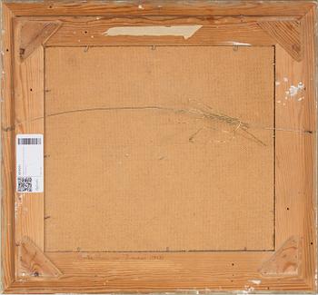 BERTA HANSSON, Oil on panel, signed.