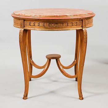 SALONGSGRUPP, 6 delar, gustaviansk stil, 1900-talets första hälft.