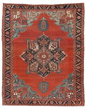 808. CARPET. Antique Heriz. 366,5 x 293 cm.