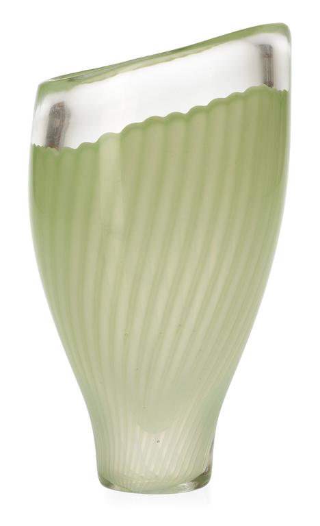 A Vicke Lindstrand glass vase, Kosta 1950's-60's.