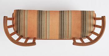 Axel Einar Hjorth, an "Utö" stained pine sofa, Nordiska Kompaniet 1930s.