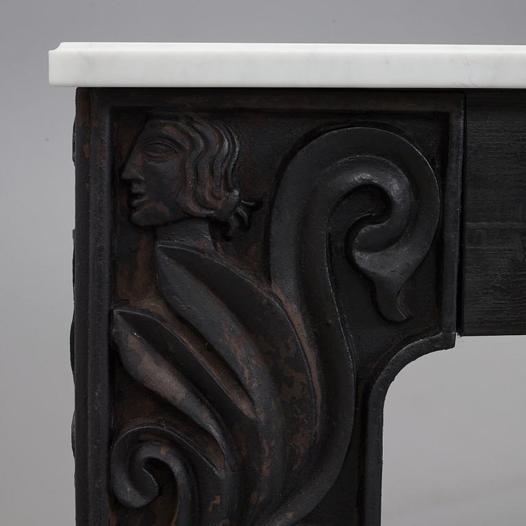 Anna Petrus, four cast iron reliefs, Näfveqvarn, Sweden, pieces of a table designed for the Metropolitan exhibition in New York 1927.