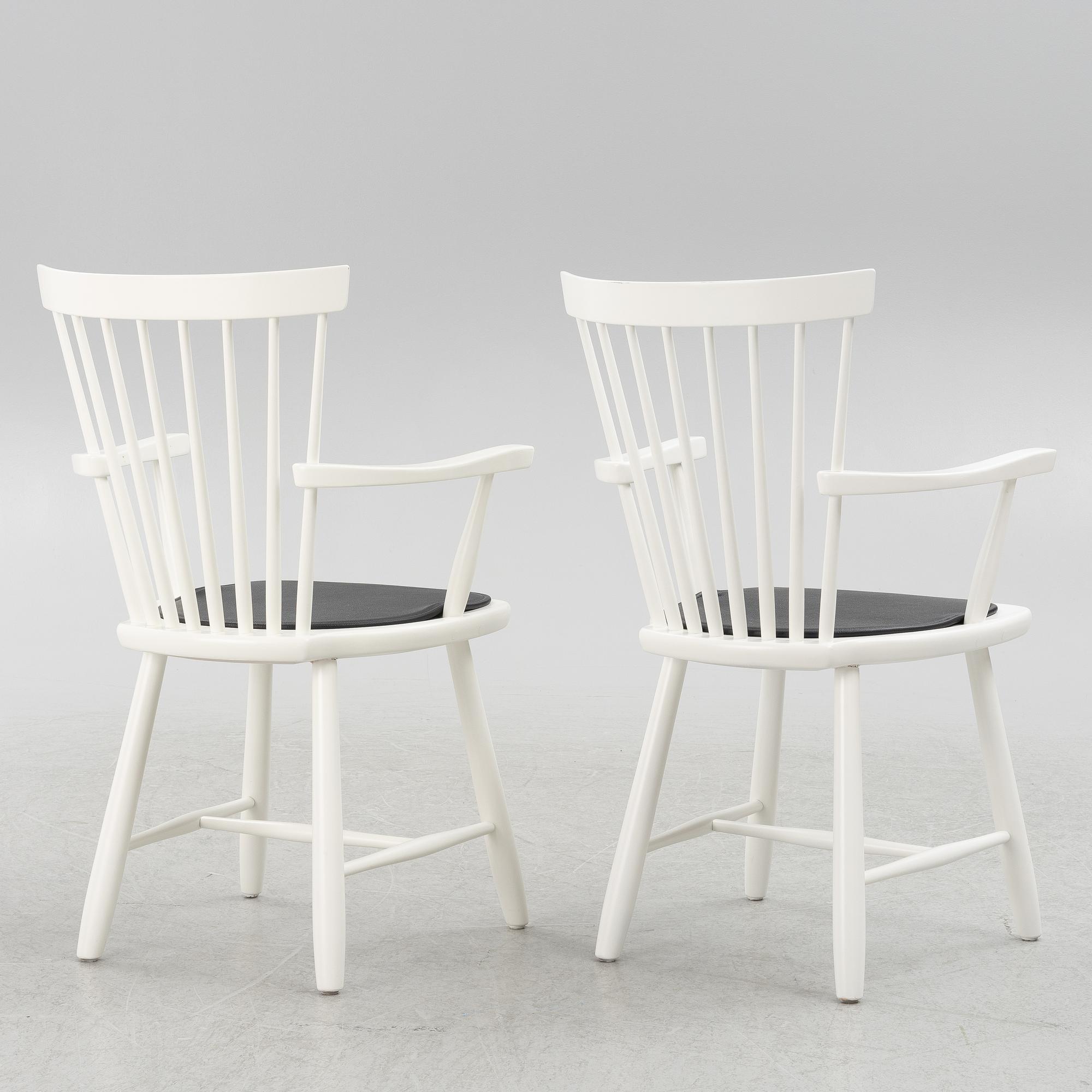 Carl Malmsten, karmstolar, ett par, "Lilla Åland", Stolab.1999.