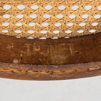 Five Thonét chairs No 14, Vienna around 1900.