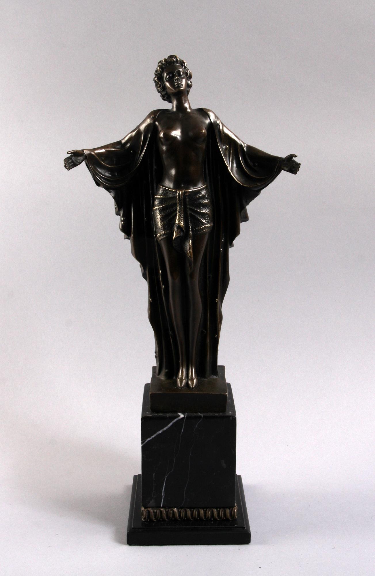 D H CHIPARUS, efter, skulptur, patinerad brons.