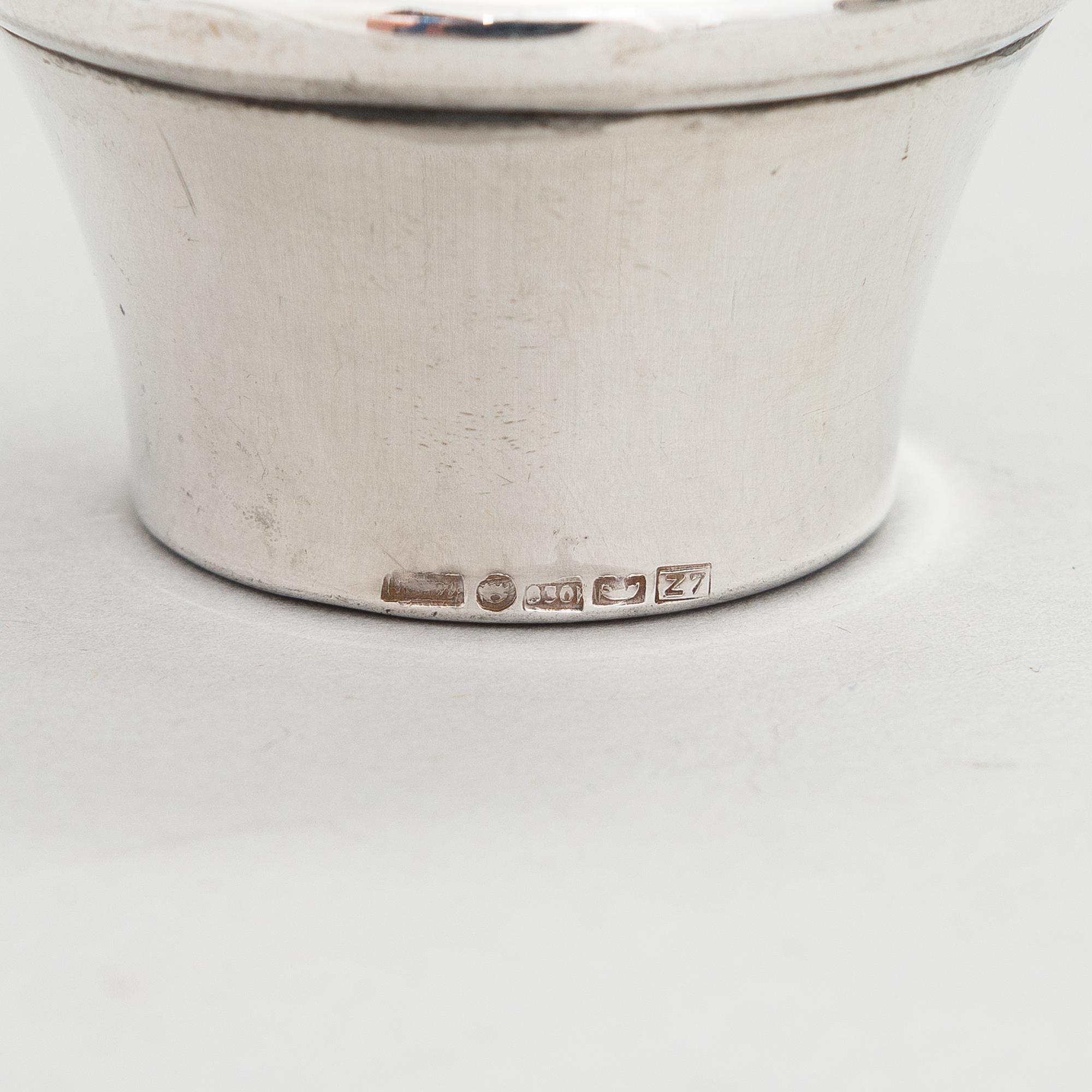 A silver wine pitcher, Finnish control marks, Helsinki 1977.
