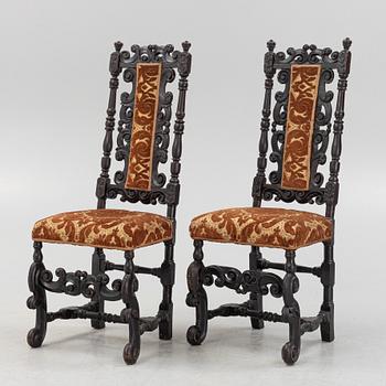 Stolar, ett par, Barock, 1700-tal.