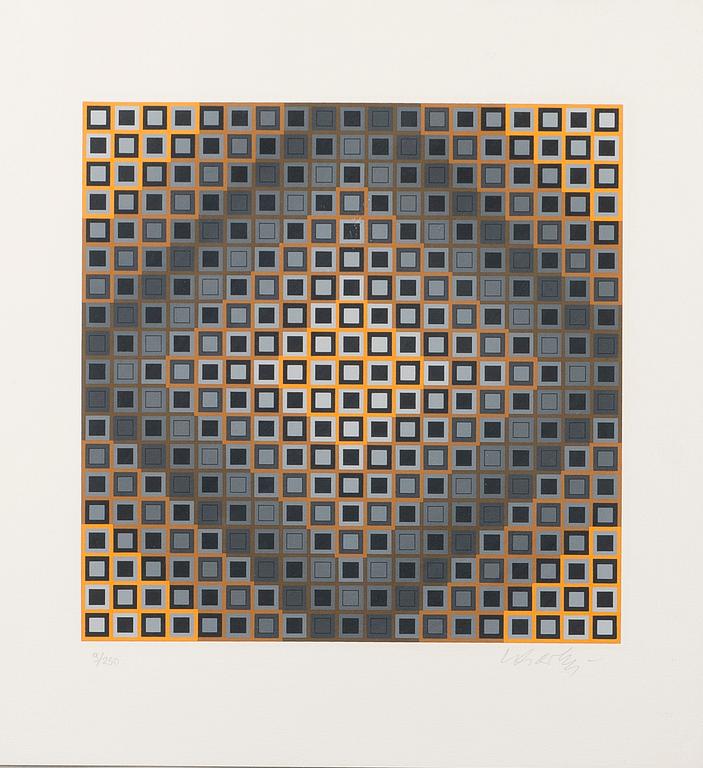 VICTOR VASARELY, serigraph, signed and marked 9/250.