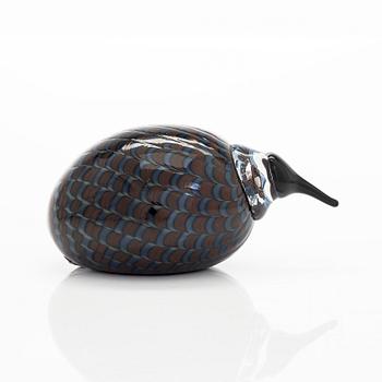 Oiva Toikka, A glass bird, 'Little Kiwi', signed O. Toikka Iittala.